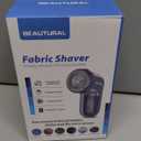 BEAUTURAL Fabric Shaver and Lint Remover, Sweater Defuzzer with 2-Speeds, 2 Replaceable Stainless Steel Blades, Battery Operated, Remove Clothes Fuzz, Lint Balls, Pills, Bobbles Gray