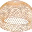 Luxshiny Wire Lampshade Birdhouse Shape 3.93X3.93X2.36 Inch Iron Wire Decorative Hanging Lamp Shade Soft Light Cover for Home Office Lighting