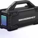 Portable Bluetooth Speaker Wireless Lights, Bluetooth Speaker Loud Stereo Sound, Outdoor Water Resistant Bluetooth Speaker 300W (Peak) Party Lights EQ TWS USB AUX TF IPX6 Party/Beach/Garage, Black