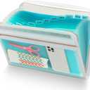 H4D 13 Pocket Expanding File Folder Organizer with Front Clear Pounch, Accordion File Organizer with Zipper Clourse, Fit for Letter Size Papers, Teal