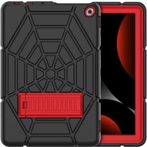 Grifobes (for 13th/11th Generation 2023/2021 Release) Tablet 10/10 Plus, Tablet 10 Kids/Kids Pro, 3-in-1 Heavy Duty Shockproof Rugged Protective Cover with Stand (Black+Red+Red)