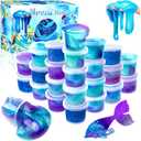 HFCHUPIN 21Pack Galaxy Mermaid Slime Kit,Party Favors for Kids,Non Sticky, Stress & Anxiety Relief, Super Soft Sludge Toy,Easter Basket Stuffers,Birthday Gifts for Girl and Boys