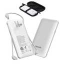 Portable Power Bank, Ultra Slim 10000mAh Portable Charger, USB C External Battery Pack with Built-in AC Plug, Charging Cable, Output Port, Compatible with All Kinds of Cellphones …