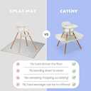 CATCHY - Food Catcher - Compatible with Lalo The Chair High Chair + 11 Other High Chairs - Highchair Sold Separately - Baby & Toddler Food & Mess Catcher - Under High Chair Accessory (White)