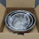 Babish 3-Piece Stainless Steel Mixing Bowl Set  Nesting Metal Bowls for Baking, Cooking, and Meal Prep  Durable & Dishwasher Safe