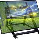 Low Height Mobile TV Stand, Confidence Monitor Stand, Rolling TV Mount with Wheel for 32-70 inch Flat Curved Screen TV, LED LCD, 30 Adjustable Viewing Angle (Pro-Version)
