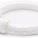 Wind Passion - Rope Bracelet for Men & Women - Adjustable Sailors Knot Paracord Bracelet - Waterproof & Sturdy (White Coral)