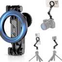 JJC Magnetic Phone Cold Shoe Mount for iPhone 17 16 15 14 13 & Action Camera, with 1/4" 20 Hole, Foldable Hot Shoe Phone Holder for Magsafe, for DJI OsmoAction 5 Pro 4 3, Hero 13 12 11, Insta360 Ace