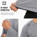 TACVASEN Men's Long Sleeve Shirts UPF 50+ Sun Protection Dry Fit Shirt Lightweight Workout Athletic T-Shirt Rash Guard (Gold, L)