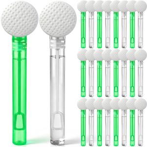 Hollowfly 24 Pcs Golf Party Favors Green and White Bubble Wands Bulk for Birthday Party Supplies Piñata Goodie Bag Stuffers Carnival Prizes Summer Gifts (Golf)