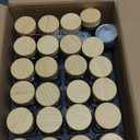 EDELHAUS Square Spice Jars with Bamboo Wooden Lid (Pack of 24) Spice Jars with Shaker Insert and 240 Labels - Bamboo Lid Glass Container for Spice Organisation [4.3 in  1.8 in]