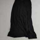 Verdusa Women's Solid Color High Waist Side Split Maxi Skirt (Large, Black)