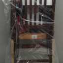 Linon Triena Merlot Mission Back Folding Chair Dark Brown