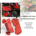 Lawn Mower Parts 783-06424A-0638 Deck Spindle Pulley Belt Guard Cover Compatible with MTD &Troy-Bilt & Craftsman Lawn Mower with 42" and 46" Decks- 2 Pack (Red)