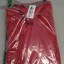 Joyfol Day Red Christmas Tablecloth, Jacquard Fabric Winter Poinsettia Rectangle Table Cloth, Countryside Florals Waterproof Kitchen Dining Xmas Party Table Cover (52x70 Inch)