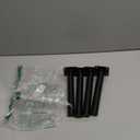 4pcs Furniture Legs, Black Metal Support Foot Heavy Duty Replacement Legs for Sofa TV Cabinet Coffee Table Bed Sideboards Cupboard Dresser - 7.5 Inch / 190mm