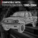 Exterior Front Driver Door Handle Replacement - Compatible with 1995-2004 Toyota Tacoma - Smooth Black, Plastic - OEM 69220-35020, 91319, 79344, TO1310117