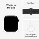 Apple Watch Series 11 [GPS 46mm] Smartwatch with Jet Black Aluminum Case with Black Sport Band - M/L. Sleep Score, Fitness Tracker, Health Monitoring, Always-On Display, Water Resistant