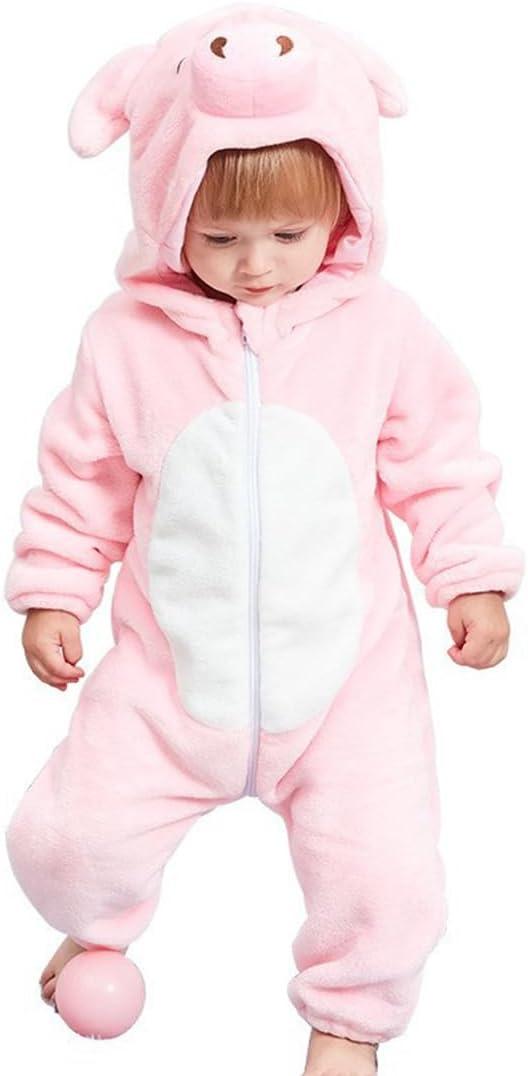 Halloween Baby Pink Pig Costumes Toddler Outfit Infants Cosplay, 110/90