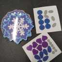 Marspark 24 Set Princess Snowflake Wand Kit Includes Make Your Own Unfinished Paper Snow Fairy Wands for Winter Princess Theme Birthday Party Favors Play Supplies Decorations