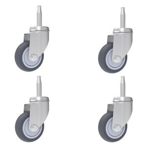 RILIDRI 2-Inch Shop Vac Wheels Replacement Parts, (Stem Diameter 8mm or 5/16", Length 38mm or 1.5") - Set of 4 Replacement Wheels for Shop Vac Wet Dry Vacuums Caster, Furniture