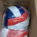 Meooeck 12 Pcs Volleyballs Official Size 5 Volley Balls Bulk Practice Volleyballs Indoor Outdoor Soft Recreational Volley Ball with Pump for Beginner for Gym Training Beach Pool