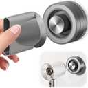 Magnetic Hair Dryer Holder, No Drill Blow Dryer Wall Mount with Suction Cups, Universal Hair Dryer Stand for Bathroom/Bedroom Tile, Glass & Metal Surfaces