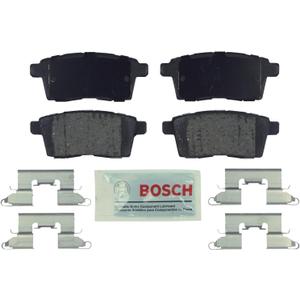 BOSCH BE1259H Blue Ceramic Disc Brake Pad Set With Hardware - Compatible With Select Ford Edge; Lincoln MKX; Mazda CX-7, CX-9; REAR