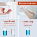 Automatic Soap Dispenser: LAOPAO Rechargeable Touchless Foaming Soap Dispenser Stainless Steel Foam Soap Pump for Bathroom Kitchen Xmas Gift, 9oz, White