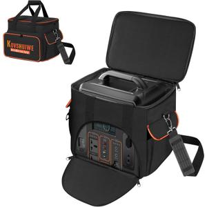 Travel Carrying Case Compatible with Jackery Explorer 1000, Portable Power Station Storage Bag with waterproof fabric and Front Pockets for Charging Cable and AccessoriesW13.5*D9.5*H11.5 inches