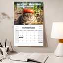 Peed Off Angry Cats Wall Calendar 2026 - Funny Cat Memes, Gifts for Cat Lovers, Monthly Hanging Format, Includes Hilarious Cat-Themed Humor, Ideal for Home or Office Decoration