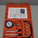 8pcs Petrol Engine Cylinder Compression Tester Kit, Small Engine Compression Tester Automotive Tool Gauge 0-300PSI for Testing Car Motorcycle Outboard Motor Snowmobile Chainsaw
