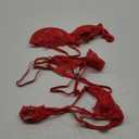 Lilosy Sexy Choker Floral Lace Scallop Sheer Underwire Push Up Garter Belt Lingerie Set 3 Piece XXL