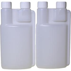 2 x 2 Pack Standard Squeeze Shot Bottle with 16oz Measuring Bottle and 1oz Flask Built-in | Plastic Flask with Shot Glasses built in and Flask Tumbler Shot Holder for Liquor, Travel, Outdoor