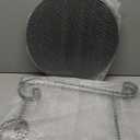 Wtiujhg Small Patio Side Table,Round Metal Side Table,Weather Resistant Anti-Rust Outdoor Side Tables,Outdoor End Table for Garden,Porch,Balcony,Yard,Black, 15.7"D x 15.7"W x 17.3"H