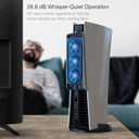 JUSPRO Cooling Fan for PS5 Accessories, Upgraded Quiet Cooler Fan with LED Light for PlayStation 5 Console/PlayStation 5 Digital Edition & Ultra HD Game Console