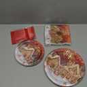 96Pcs Gingerbread House Merry Christmas Party Tableware Supplies Candy House Gingerbread Plates and Napkins Santa Birthday Baby Shower Party Set Decorations Serve 24 Guests