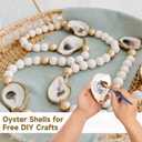 Homaisson 60 PCS Oyster Shells for Crafts, Large Oyster Shells for Decor, Natural North Sea Origin, 4~5 Inches Natural Design, Ideal for Aquarium Landscaping, Crack-Free Surface