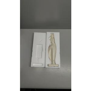 emphaseason Modern Abstract Female Sculpture, White Resin Statue for Home & Office Decor, Minimalist Art for Living Room, Bookshelf, Desk, Unique Gift for Birthday, Anniversary