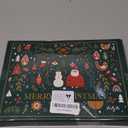 HRX Package Large Fabric Drawstring Gift Bags 20x16 16x12 inches, 6pcs Christmas Sacks Buffalo Plaid Big Cloth Gift Bags for Xmas Presents