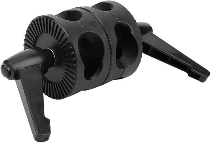 Dual Wheel Photography Light Reflector Stand Turntable Mount Adapter Grip Head for Light Stand Arm