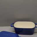 Enameled Dutch Oven for Sourdough Bread Baking, 3.6QT Oval Cast Iron Bread Pan with Lid