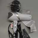 REVLON Infrared Hair Dryer with Diffuser & Concentrator - Ionic Ceramic Blow Dryer for Frizz Control, Shine, Soft Hair & Moisture Protection - 1875W Professional Salon-Quality (White) (Full Size)