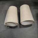 Rustic Farmhouse Table Lamps Set of 2 Small 21" Country Cottage Coastal Bedside Lamps with Retro White Finish for Bedroom or Living Room Nightstands (Bulbs Not Included)