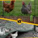 Temporary Fence with Posts, 4'x50' Plastic Fencing Garden Fence Animals Barrier with Fiberglass Stake Windbreak Rope, Portable Snow Fences, Fencing for Dogs Outdoors Backyard (Black)