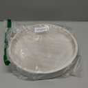 Round Wood Decorative Tray, Wooden Tray for Ottoman Coffee Table, White Washed Tray, Rustic Table Centerpiece Trays for Home Kitchen Farmhouse Table Decor (Round)