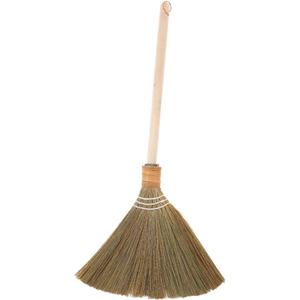 FOMIYES 0.25kg Traditional Asian Corn Broom Soft Bristles for Heavy Duty Cleaning