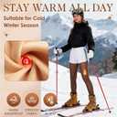 HONGTEYA 3 Pairs Fleece Lined Tights Women - Warm Sheer Pantyhose Fake Translucent Tights Winter Thermal Leggings (Brown)