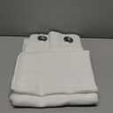 NICETOWN Natural Linen Curtains 84 inch Long 2 Panels Set, Grommet Top Thick Linen Burlap Semi Sheer Vertical Drapes Privacy Assured with Light Filtering for Bedroom/Living Room, W55 x L84