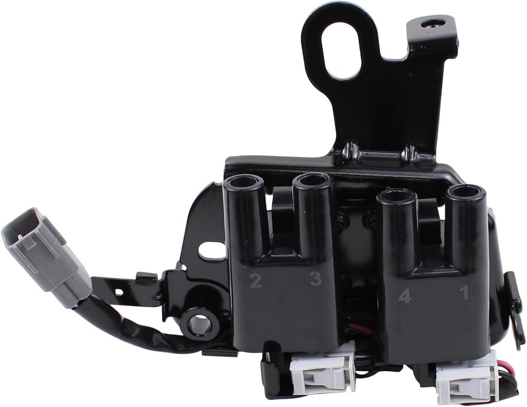 JDMON 1PC Ignition Coil and 4PC Spark Slugs Compatible with Hyundai Elantra 20072012, Kia Soul 20102011 Replacement for UF593, 2730123900, 2.0L